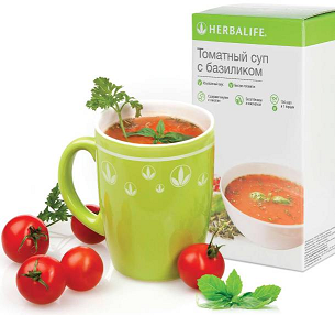 Томатный суп с базиликом. Herbalife (Гербалайф).